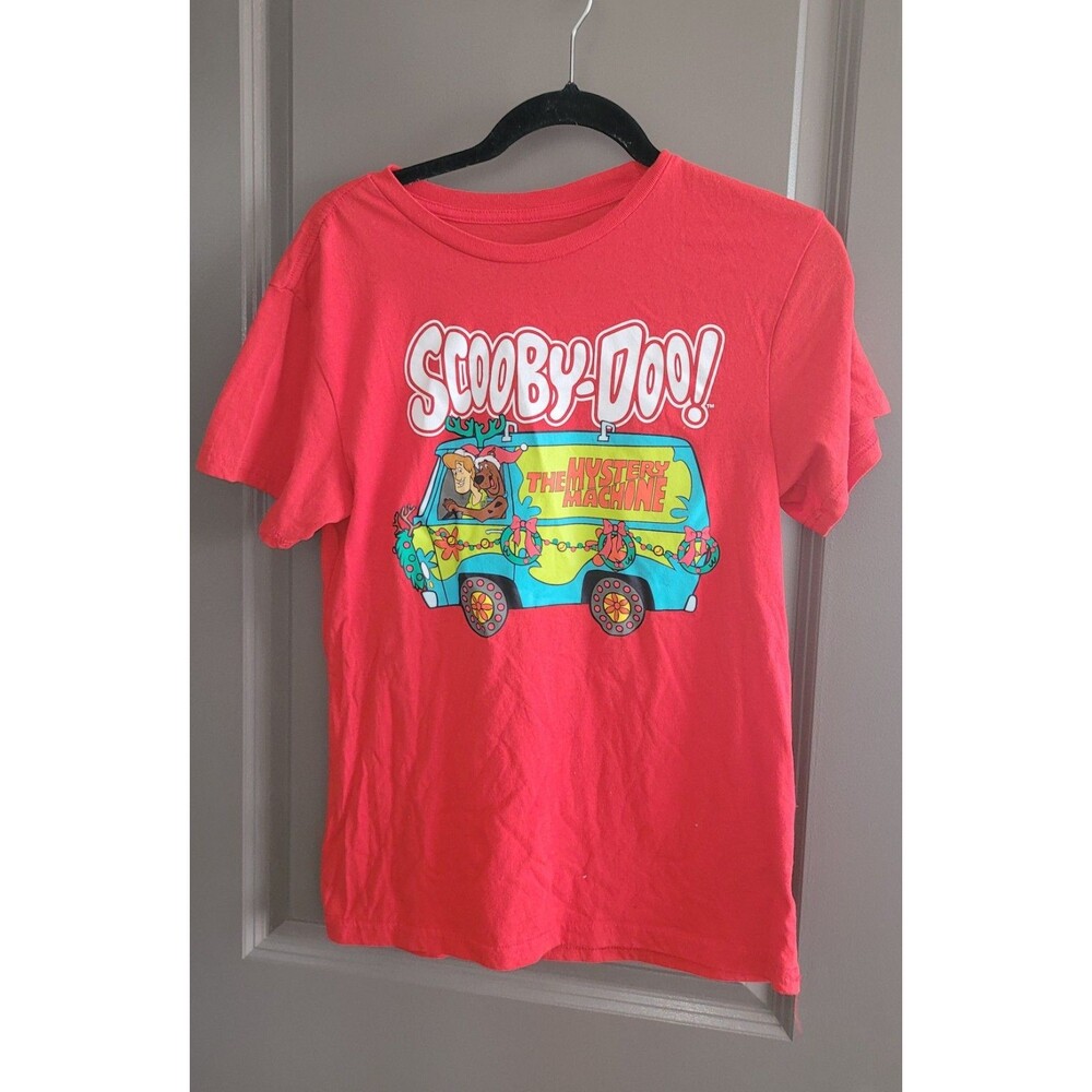 Scooby-Doo The Mystery Machine Red Christmas T-Shirt Short Sleeve Men's Size M